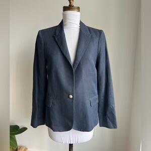 ZADIG AND VOLTAIRE DELUXE JACKET NAVY BLAZER SIZE EU 36